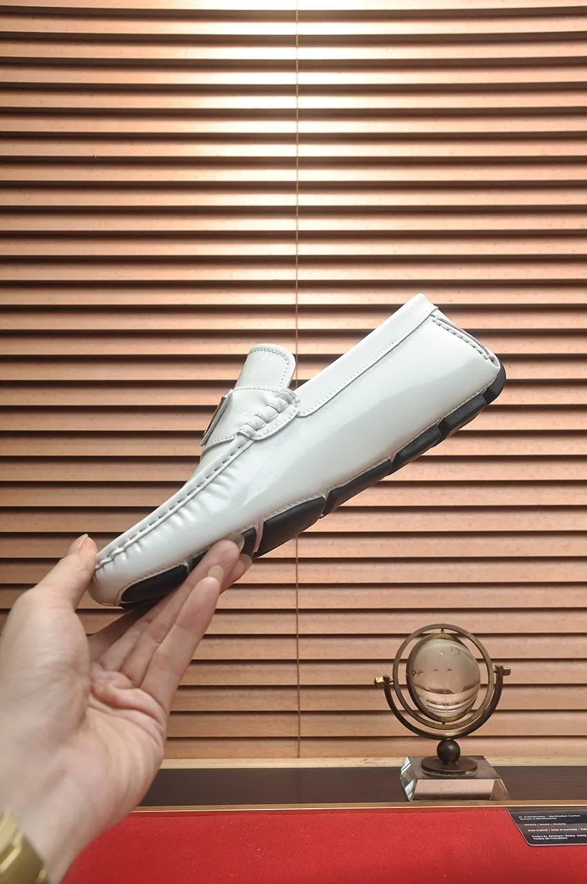 Men's Men's Shoes💰420💶【PRADA】 (High-end Niuli) New 🍀PRADA - Prada Doudou Shoes! Made of imported original cowhide, the inner top layer is comfortable cowhide lining! Original wear-resistant rubber outsole! High quality products! Code number 38-45 (45 customized)